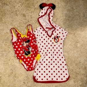 COPY - Disney Minnie Mouse Bathing Suit & Cover Up